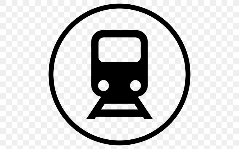 Rail Transport Train Station Rapid Transit, PNG, 512x512px, Rail Transport, Area, Black And White, Locomotive, Rail Freight Transport Download Free
