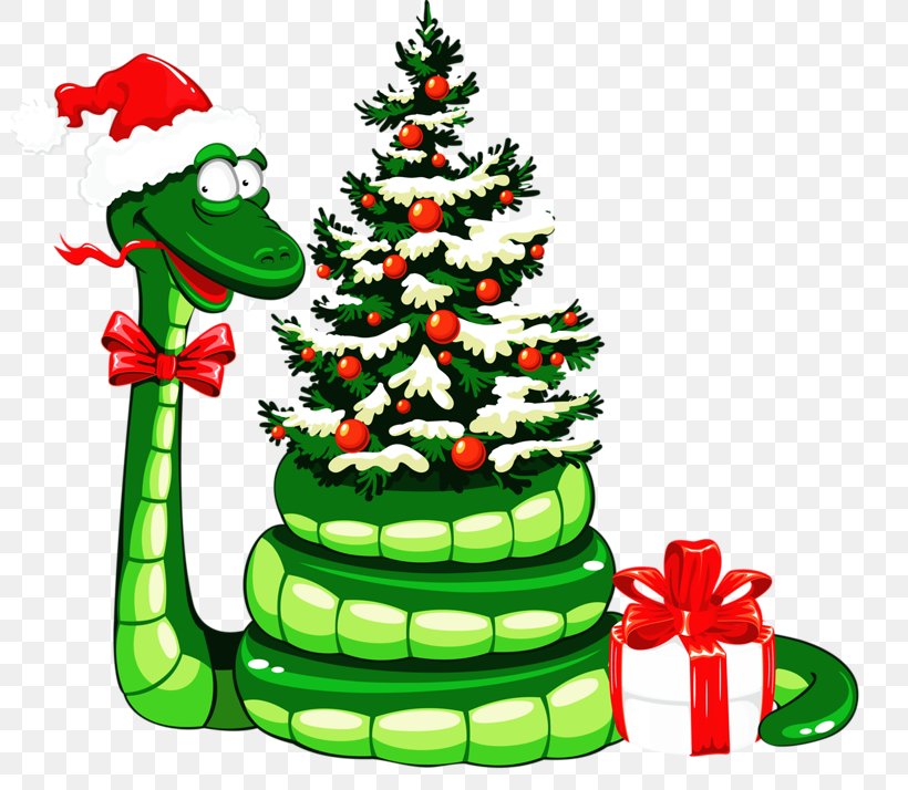 Snake Santa Claus Christmas Ornament, PNG, 800x714px, Snake, Christmas, Christmas Decoration, Christmas Gift, Christmas Ornament Download Free