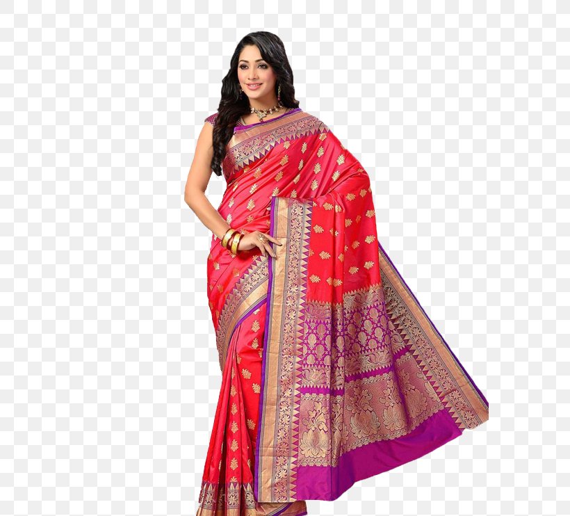 Sari Silk Kanchipuram Zari Pink, PNG, 586x742px, Sari, Banarasi Sari, Blue, Color, Day Dress Download Free