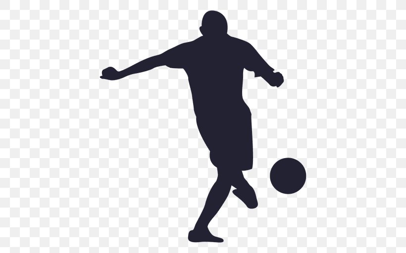 Silhouette Football Player Sport, PNG, 512x512px, Silhouette, American Football, Arm, Bicycle Kick, Football Download Free