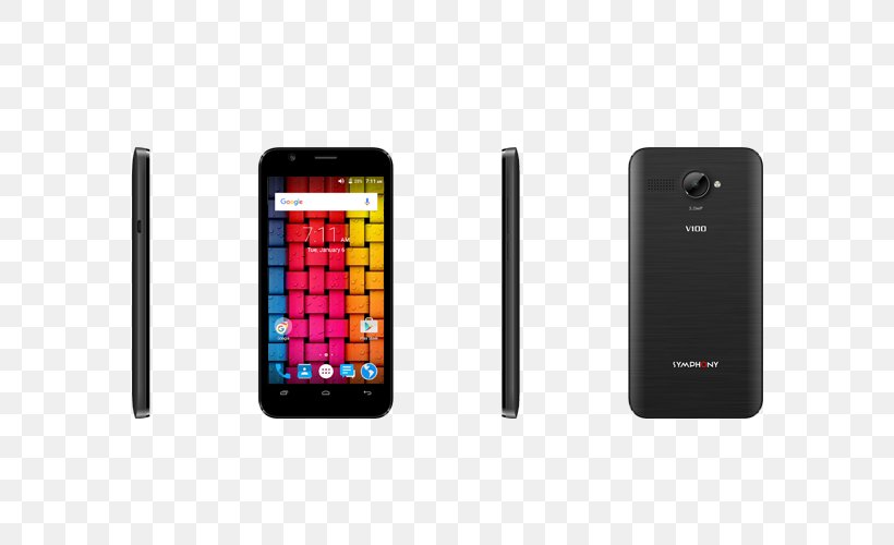 Smartphone Feature Phone Symphony Android, PNG, 600x500px, Smartphone, Android, Cellular Network, Communication Device, Electronic Device Download Free