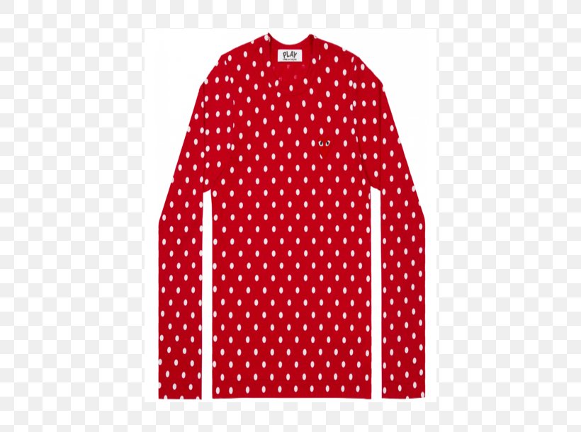 T-shirt Polka Dot Blouse Clothing, PNG, 610x610px, Tshirt, Blouse, Clothing, Comme Des Garcons, Dress Download Free