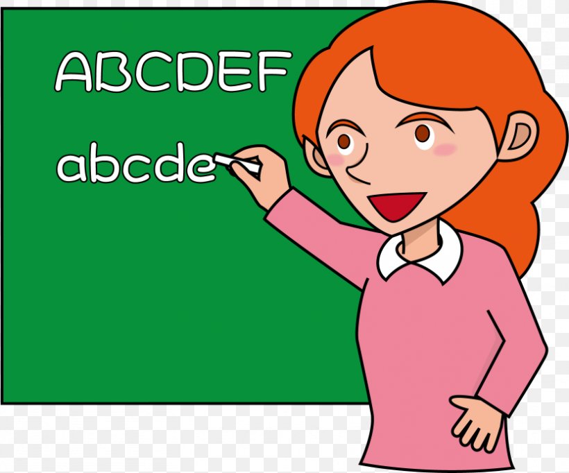Teacher Alphabet School Clip Art, PNG, 832x692px, Watercolor, Cartoon, Flower, Frame, Heart Download Free