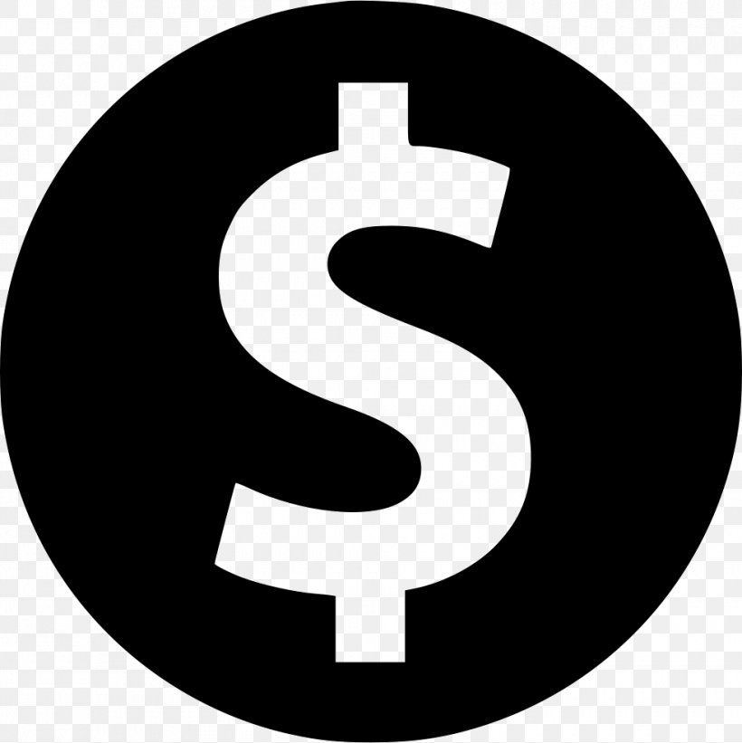 Vector Graphics Dollar Sign United States Dollar Currency Symbol, PNG, 980x982px, Dollar Sign, Blackandwhite, Currency, Currency Symbol, Dollar Download Free