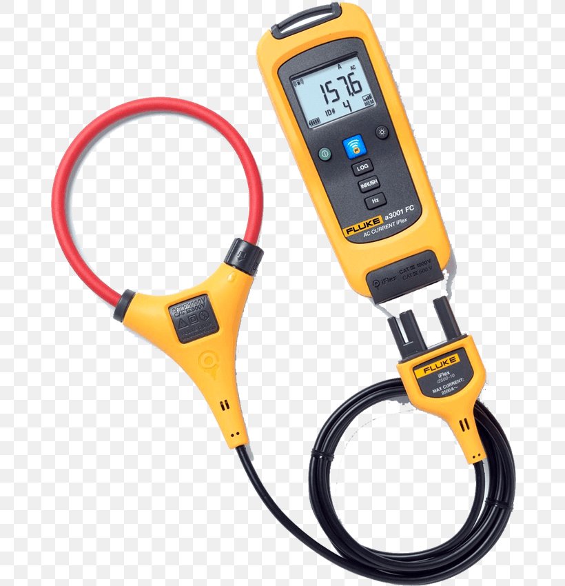 Fluke Corporation Current Clamp Multimeter Alternating Current True RMS Converter, PNG, 678x850px, Fluke Corporation, Alternating Current, Current Clamp, Digital Multimeter, Diode Download Free