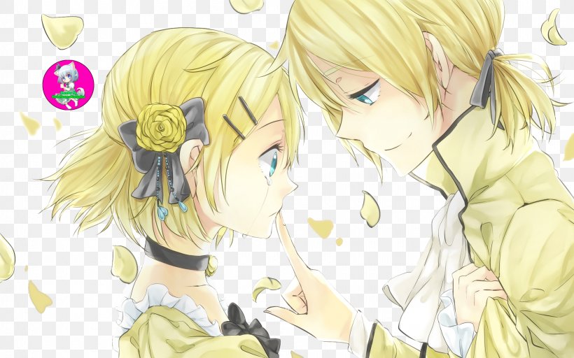 Kagamine Rin/Len Story Of Evil Vocaloid YouTube, PNG, 1920x1200px, Watercolor, Cartoon, Flower, Frame, Heart Download Free
