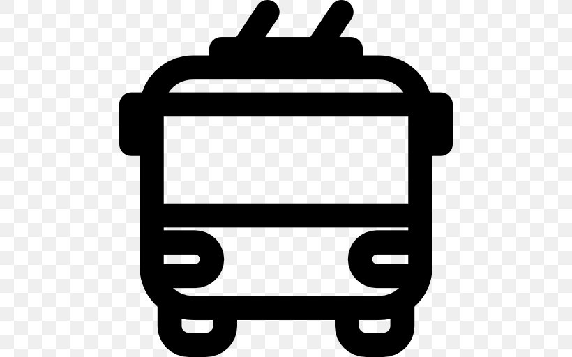 Trolleybus Transport Clip Art, PNG, 512x512px, Bus, Area, Black, Black And White, Brand Download Free