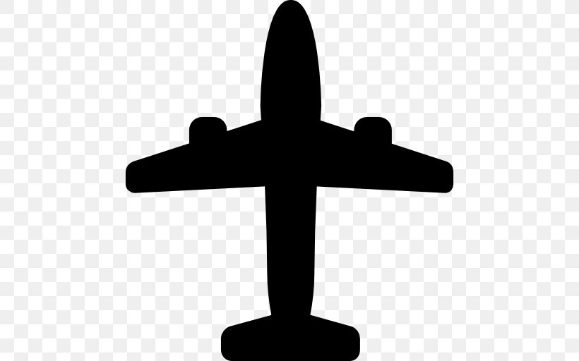 Airplane Aircraft ICON A5 Shape, PNG, 512x512px, Airplane, Aircraft, Black And White, Cargo Aircraft, Cross Download Free