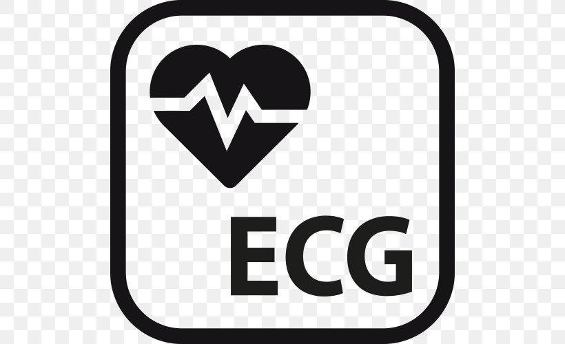 Electrocardiography Clip Art Sensor Heart Rate, PNG, 500x500px, Electrocardiography, Area, Black, Black And White, Brand Download Free