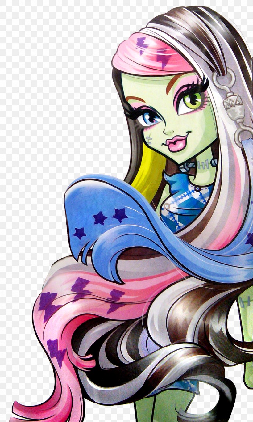 Frankie Stein Frankenstein Monster High Doll Toy, PNG, 900x1500px, Watercolor, Cartoon, Flower, Frame, Heart Download Free