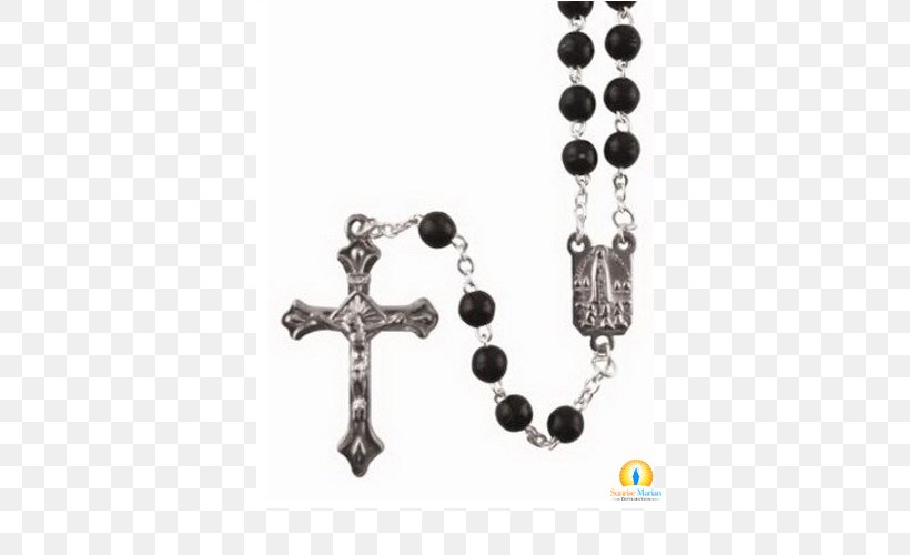 Rosary Bead Necklace Body Jewellery Onyx, PNG, 500x500px, Rosary, Bead, Body Jewellery, Body Jewelry, Cross Download Free