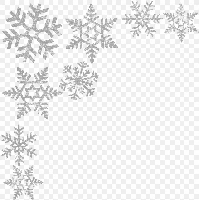 Snowflake Ice Crystals Clip Art, PNG, 992x1000px, Snowflake, Area, Atmosphere Of Earth, Black And White, Branch Download Free