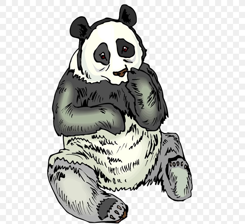 The Giant Panda Bear Cat Qin Mountains, PNG, 507x750px, Watercolor, Cartoon, Flower, Frame, Heart Download Free