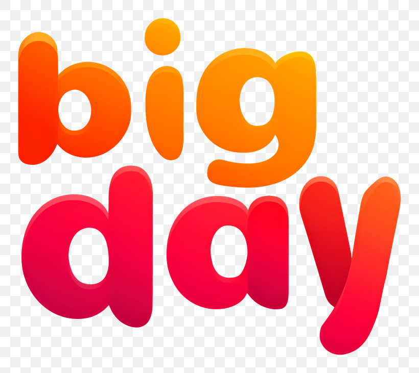 Big Day - Big Day Gradient Text Logo PNG