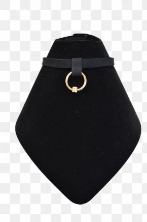 Gold Choker - Black M PNG