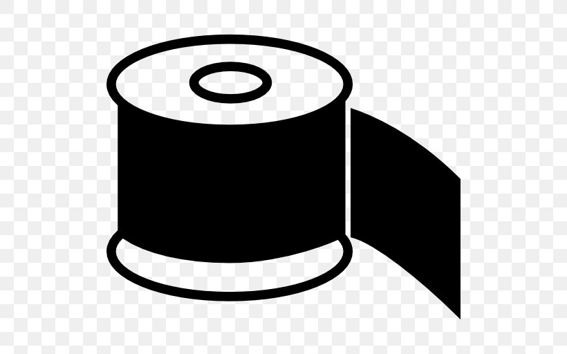 Toilet Paper Download, PNG, 512x512px, Toilet Paper, Black And White, Cylinder, Paper, Symbol Download Free