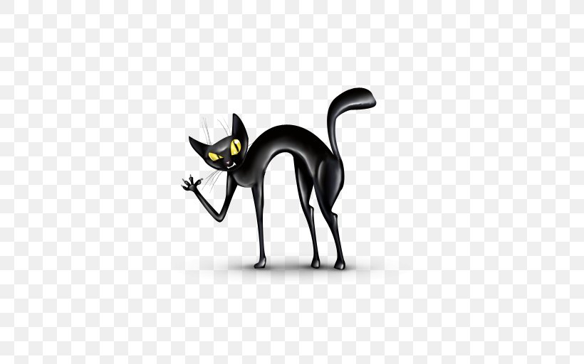 angry black cat clip art