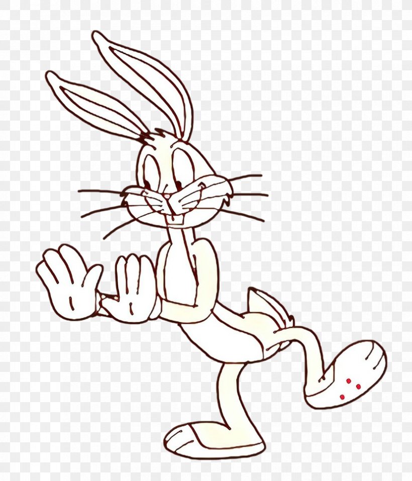 Bugs Bunny Rabbit Rampage Daffy Duck Looney Tunes, PNG, 827x966px, Bugs Bunny, Animated Cartoon, Art, Blackandwhite, Bugs Bunny Rabbit Rampage Download Free