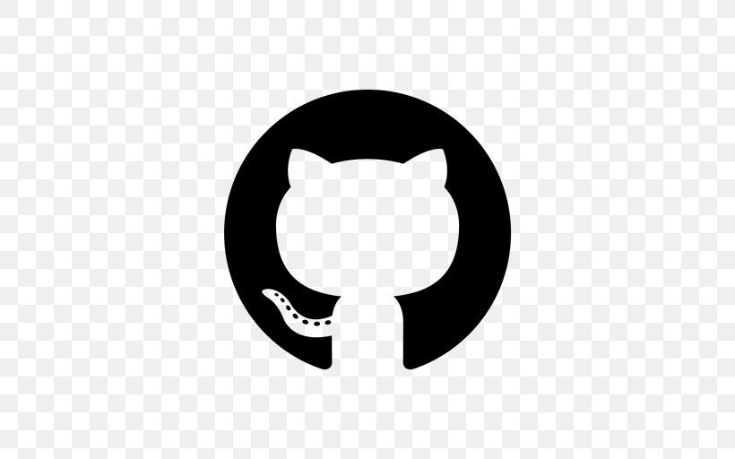 GitHub Logo Repository, PNG, 512x512px, Github, Black, Black And White, Cat Like Mammal, Computer Software Download Free