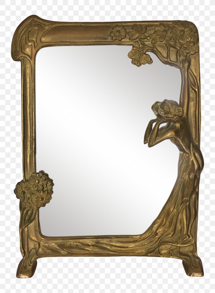 Art Nouveau Art Deco Mirror, PNG, 2218x3017px, Art Nouveau, Antique, Art, Art Deco, Brass Download Free