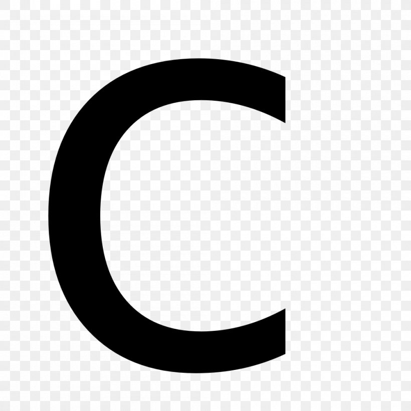 Letter C Alphabet Clip Art, PNG, 1000x1000px, Letter, Alphabet, Black, Black And White, Brand Download Free