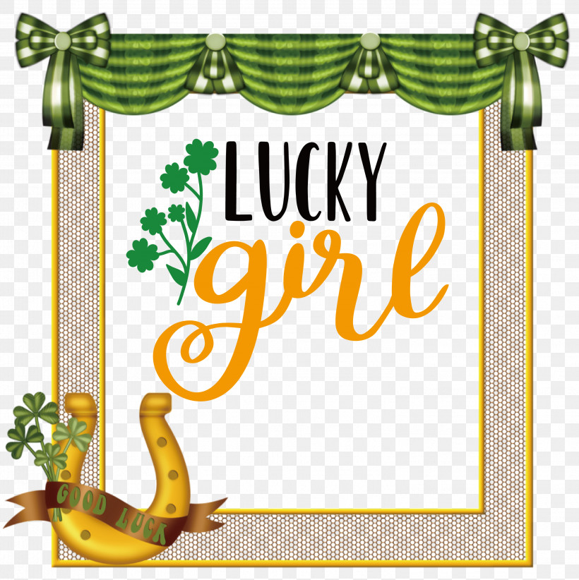 Lucky Girl Patricks Day Saint Patrick, PNG, 2992x3000px, Lucky Girl, Blog, Company 3, Drawing, Patricks Day Download Free