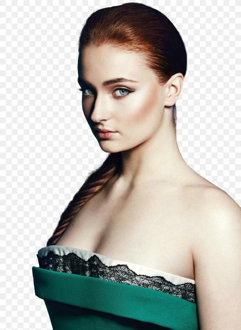 Sophia Turner Game Of Thrones Sansa Stark Female Celebrity, PNG, 1024x1406px, Watercolor, Cartoon, Flower, Frame, Heart Download Free