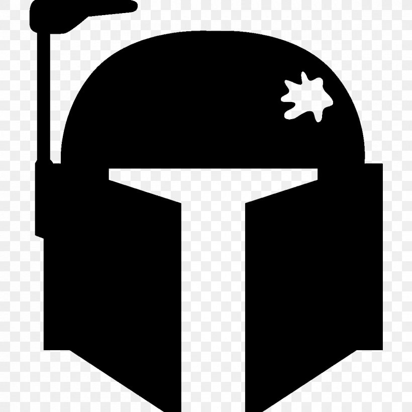Sticker Boba Fett Decal Polyvinyl Chloride Laptop, PNG, 1200x1200px, Sticker, Black And White, Boba Fett, Brand, Computer Download Free