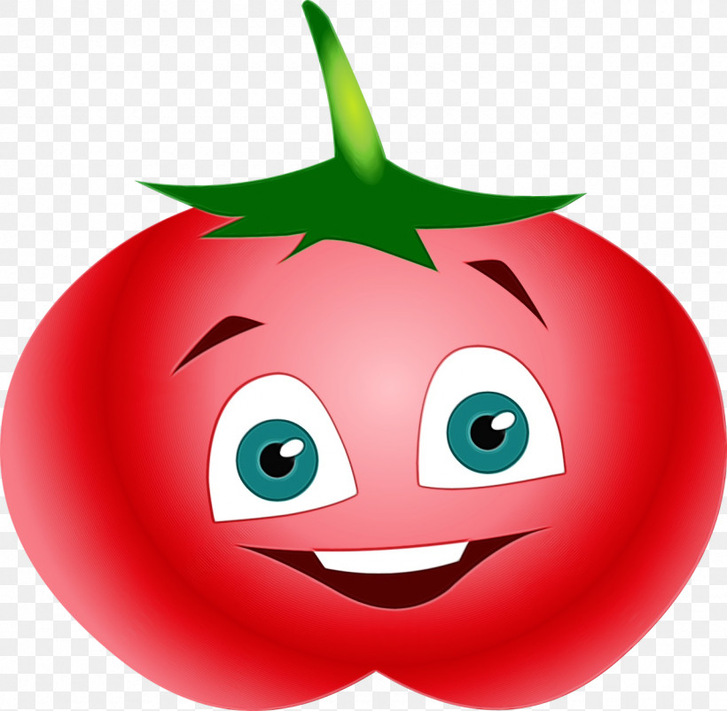 Tomato, PNG, 1280x1252px, Watercolor, Emoticon, Food, Fruit, Mouth Download Free
