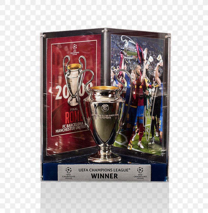 2008–09 UEFA Champions League 2009 UEFA Champions League Final FC Barcelona 2006 UEFA Champions League Final 2017–18 UEFA Champions League, PNG, 870x890px, 2009 Uefa Champions League Final, Andres Iniesta, Fc Barcelona, Football, Glass Download Free