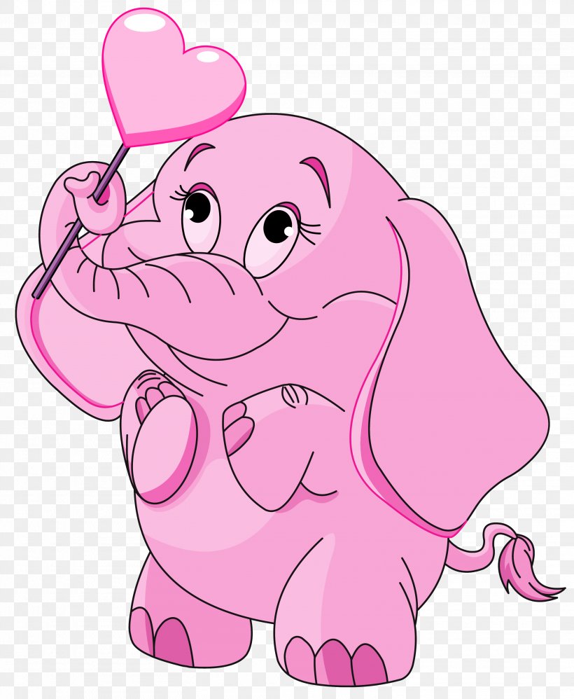 Seeing Pink Elephants Computer File, PNG, 3125x3805px, Watercolor, Cartoon, Flower, Frame, Heart Download Free