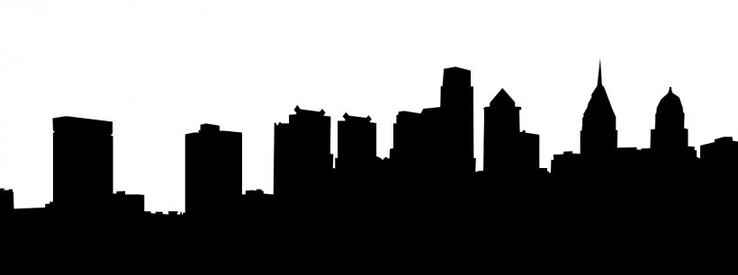 Skyline Silhouette Clip Art, PNG, 1698x635px, Skyline, Black And White, City, Cityscape, Daytime Download Free