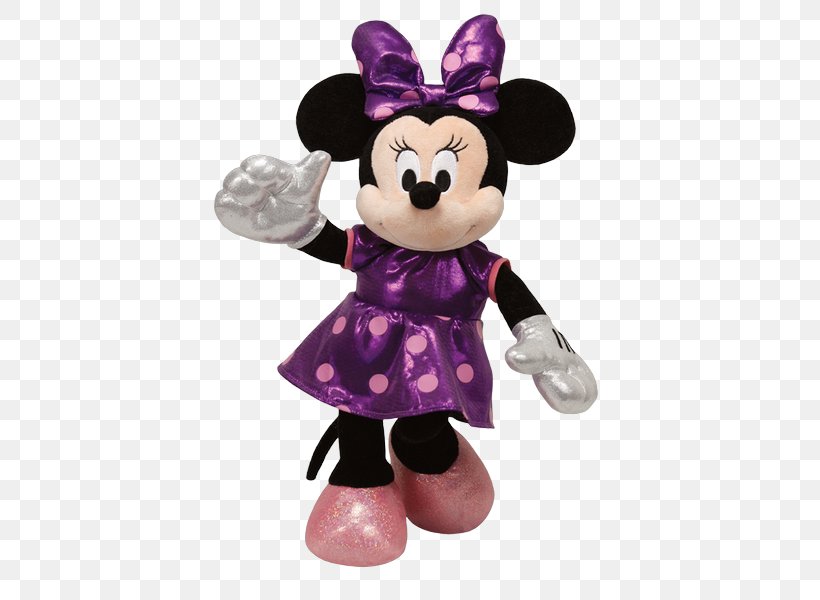Minnie Mouse Amazon.com Ty Inc. Beanie Babies Stuffed Animals & Cuddly Toys, PNG, 643x600px, Watercolor, Cartoon, Flower, Frame, Heart Download Free
