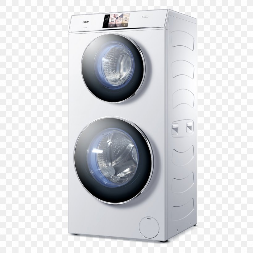 Washing Machines Haier Duo HW120-B1558 Home Appliance Combo Washer Dryer, PNG, 1080x1080px, Washing Machines, Clothes Dryer, Combo Washer Dryer, Dishwasher, Haier Download Free