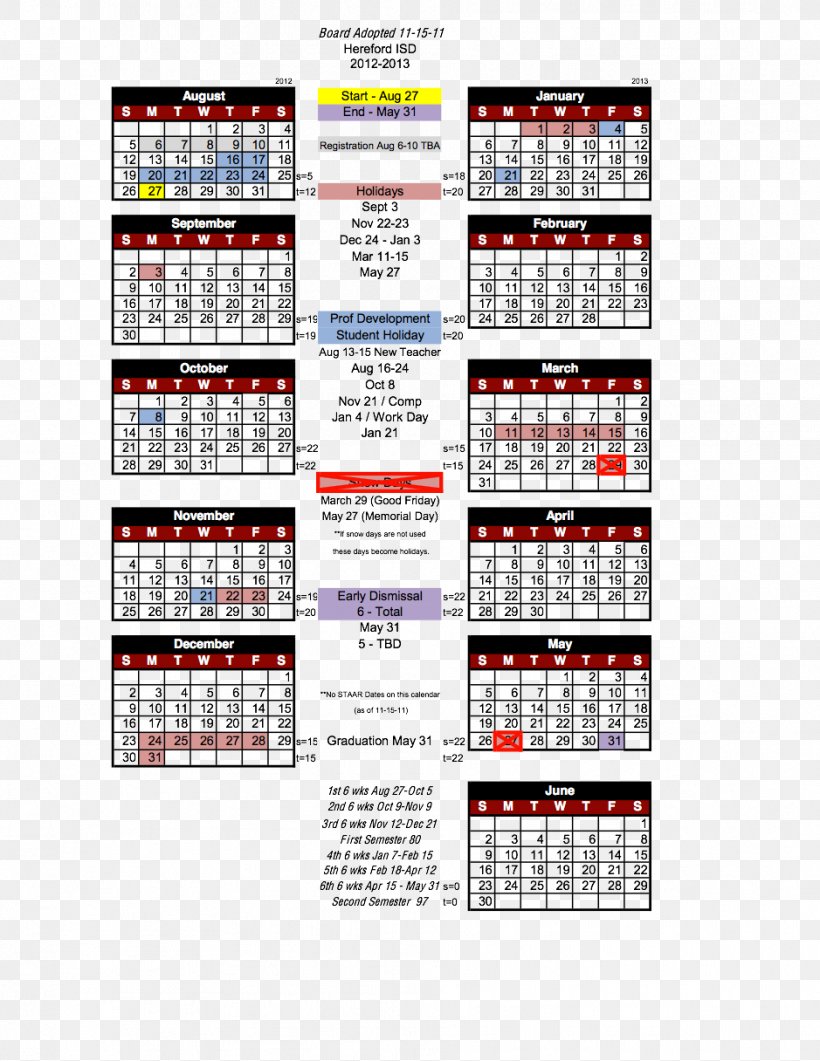 Houston Independent School District Calendar 0 1, PNG, 939x1216px, 2016