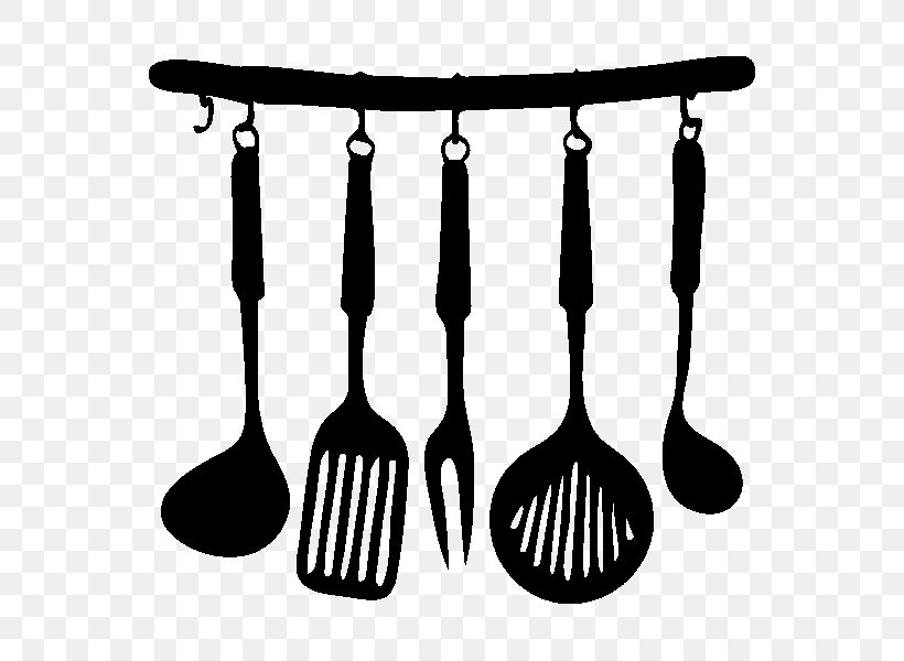 Knife Wall Decal Kitchen Utensil, PNG, 600x600px, Knife, Black And White, Cutlery, Decal, Fork Download Free