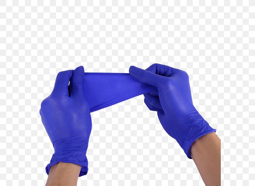 Medical Glove Nitrile Rubber Disposable, PNG, 600x600px, Glove, Arm, Cleaning, Cobalt Blue, Disposable Download Free