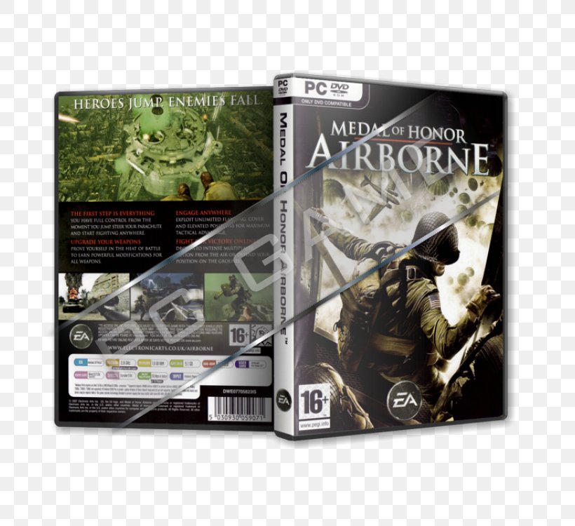 Medal Of Honor: Airborne Medal Of Honor: Vanguard Medal Of Honor: Heroes 2 Xbox 360 PC Game, PNG, 750x750px, Medal Of Honor Airborne, Computer, Electronic Arts, Game, Medal Of Honor Download Free