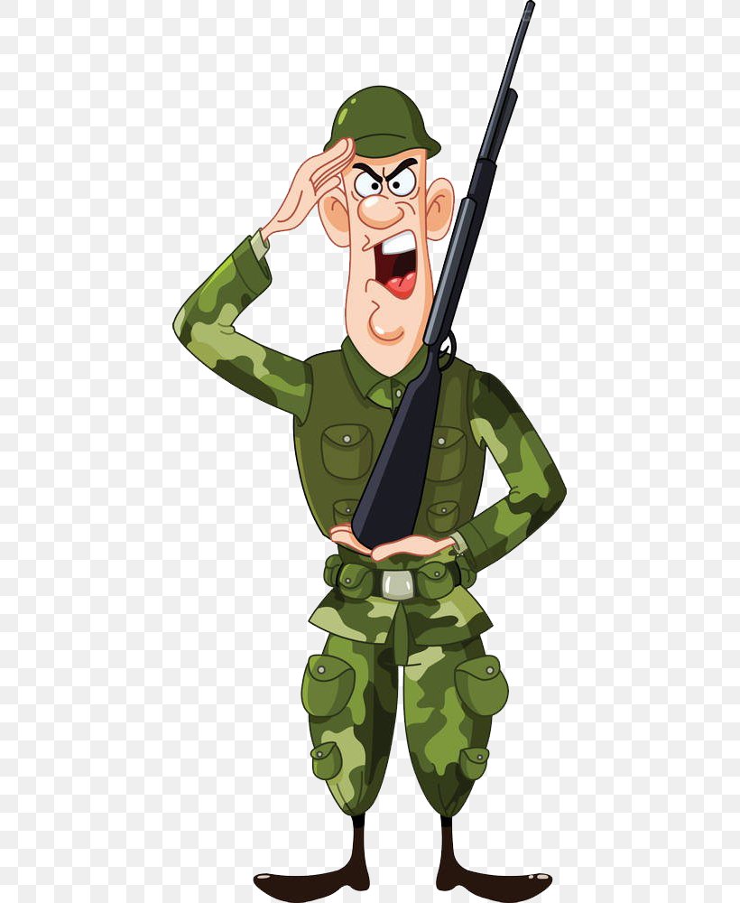 Soldier Salute Royalty-free Clip Art, PNG, 437x1000px, Soldier, Army, Cartoon, Fictional Character, Human Behavior Download Free