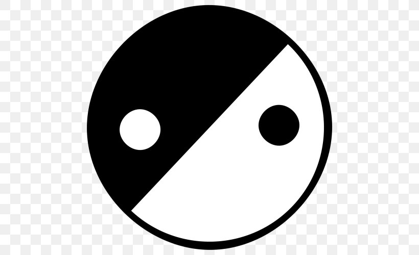 Yin And Yang Clip Art, PNG, 500x500px, Yin And Yang, Area, Black And White, Blog, Cartoon Download Free