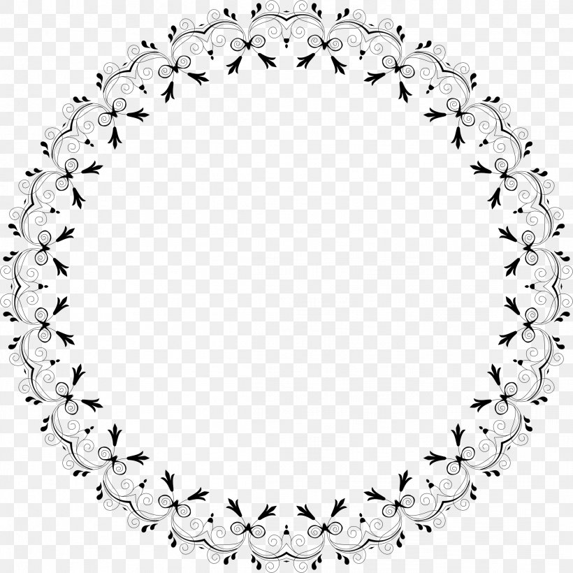 Crochet Doily Embroidery Pattern, PNG, 2326x2326px, Crochet, Black And White, Body Jewelry, Doily, Email Download Free