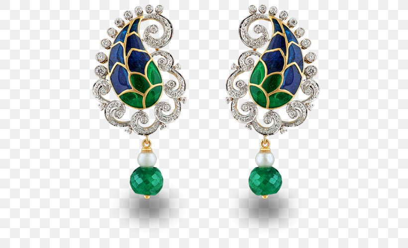 Earring Emerald Jewellery Diamond Designer, PNG, 500x500px, Earring, Body Jewellery, Body Jewelry, Chain, Cultured Freshwater Pearls Download Free