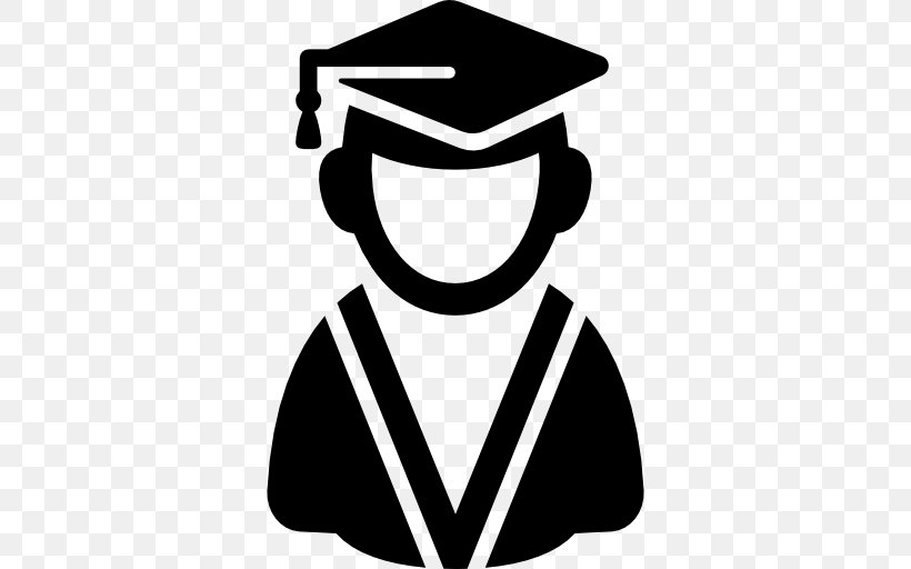 Graduation Ceremony University School, PNG, 512x512px, Graduation Ceremony, Academic Degree, Black And White, College, Graduate University Download Free