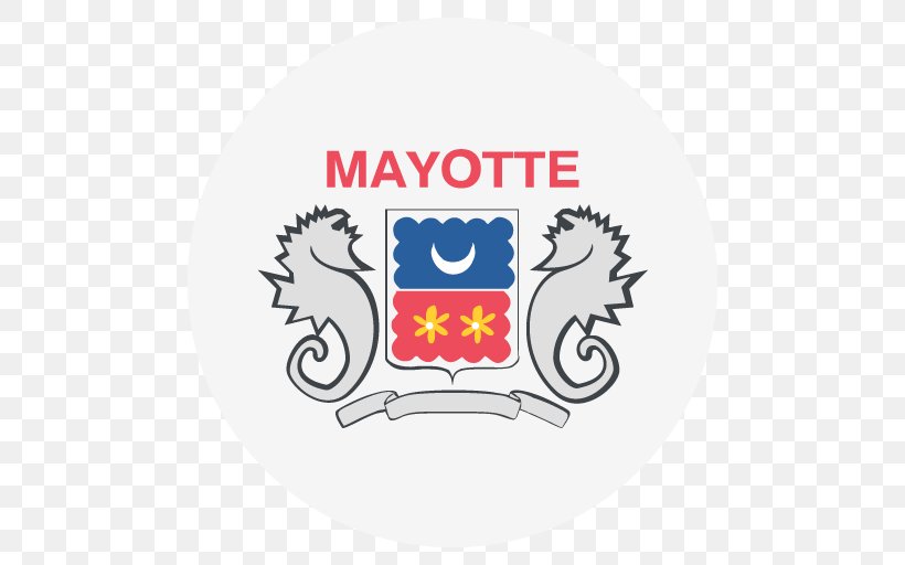 Coat Of Arms Of Mayotte Flag Of Mauritius Flag Of Mauritania, PNG, 512x512px, Mayotte, Area, Brand, Coat Of Arms Of Mayotte, Country Download Free