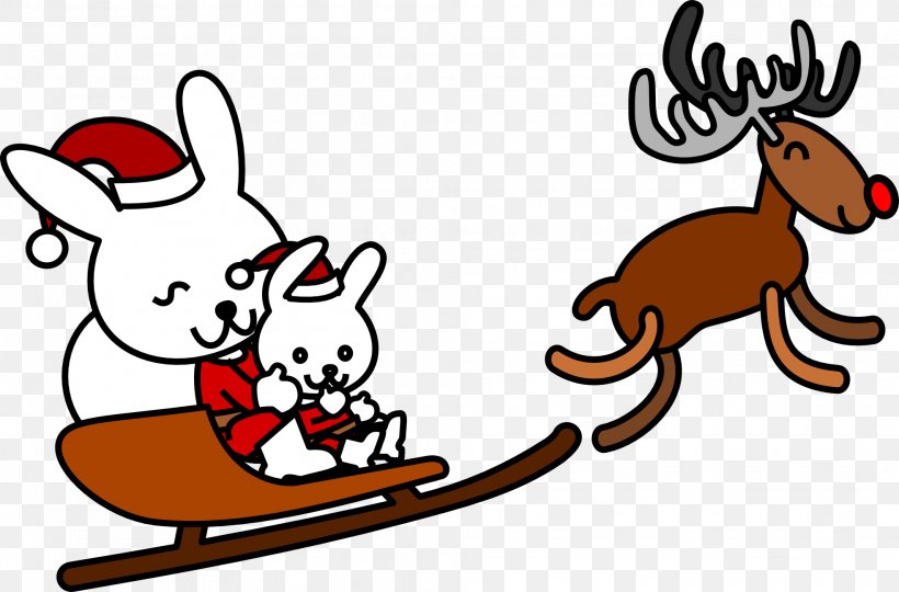 Easter Bunny Santa Claus Reindeer Christmas Clip Art, PNG, 1969x1297px, Easter Bunny, Animal Figure, Area, Art, Artwork Download Free