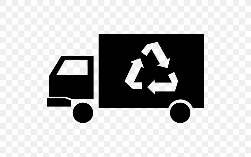 Garbage Truck Textile Recycling Rubbish Bins & Waste Paper Baskets, PNG, 512x512px, Garbage Truck, Area, Black, Black And White, Brand Download Free