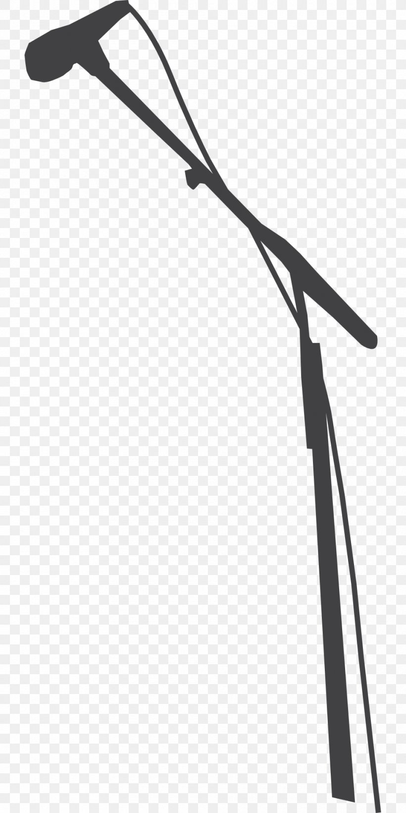 Microphone Stands Silhouette Drawing, PNG, 960x1920px, Watercolor, Cartoon, Flower, Frame, Heart Download Free