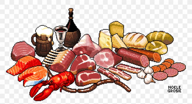 Pixel Art Digital Art, PNG, 1215x658px, Pixel Art, Animal Source Foods, Art, Cuisine, Deviantart Download Free