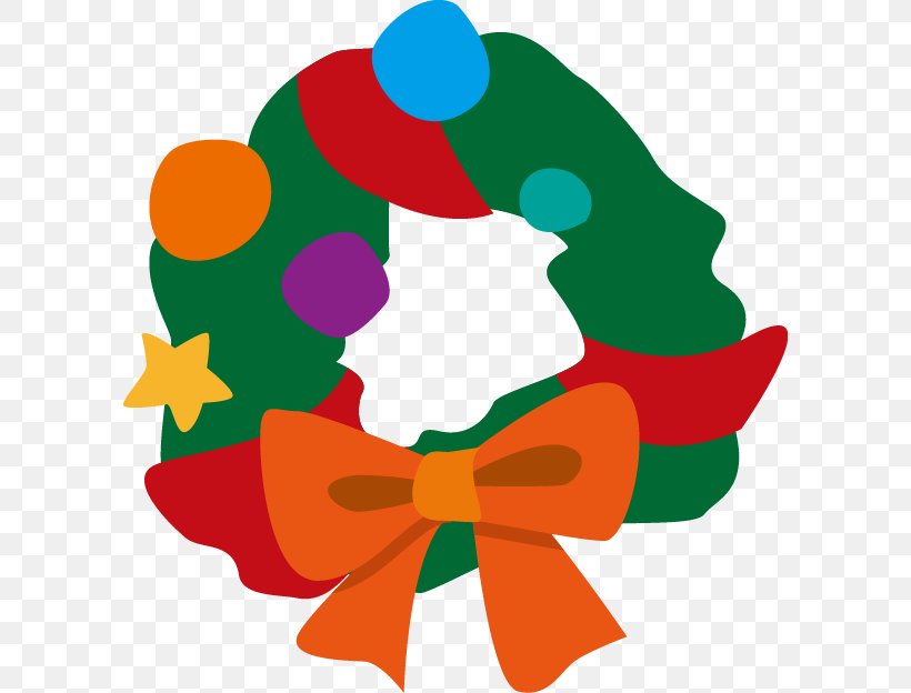 Santa Claus Christmas Ornament Wreath Illustration, PNG, 598x624px, Santa Claus, Cartoon, Christmas, Christmas Decoration, Christmas Ornament Download Free