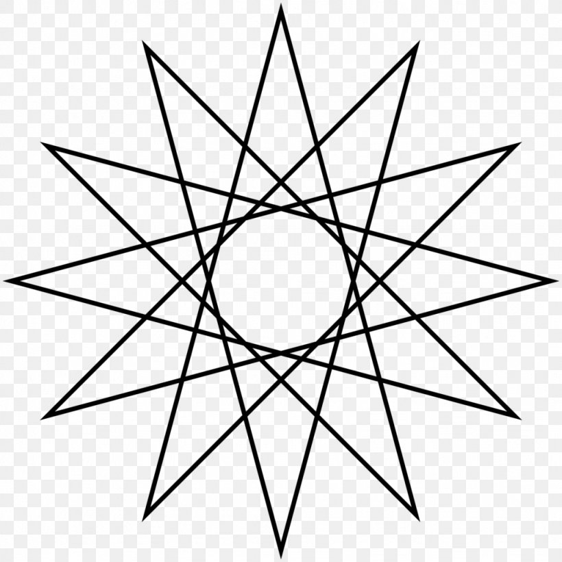 Star Polygon Dodecagon Five-pointed Star Dodecagram, PNG, 1024x1024px, Star Polygon, Area, Black And White, Diagram, Dodecagon Download Free